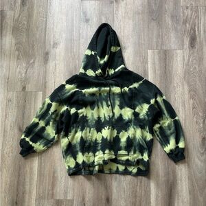 Tie-Dye Hoodie in Green